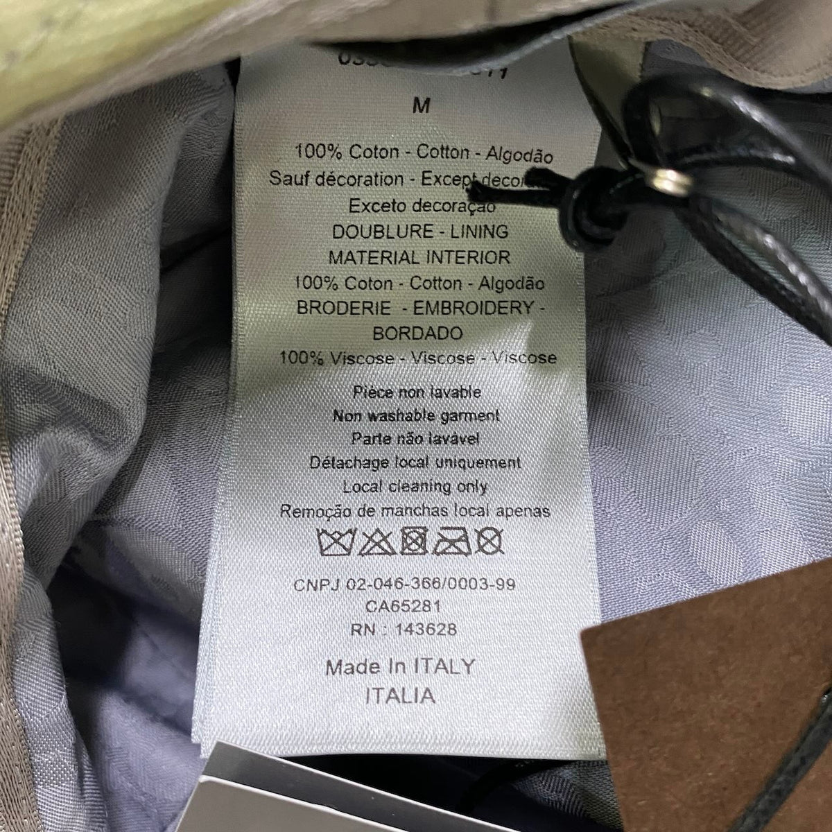 j15 【未使用タグ付】 DIOR ディオール Travis Scott トラヴィス・スコット カクタスジャック ボブ バケットハット 033C906U4511 サイズM カーキ コットン メンズ