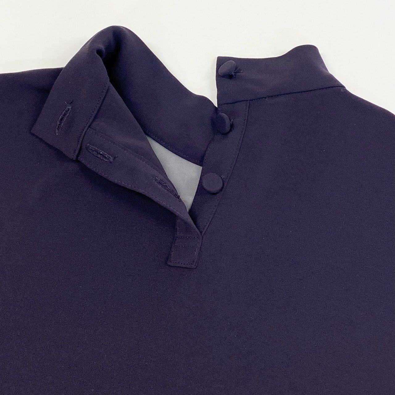 56k27 TOKUKO 1er VOL トクコプルミエヴォル 長袖ワンピース ロングワンピース Aライン 伸縮ストレッチ 9 パープル レディースu02t