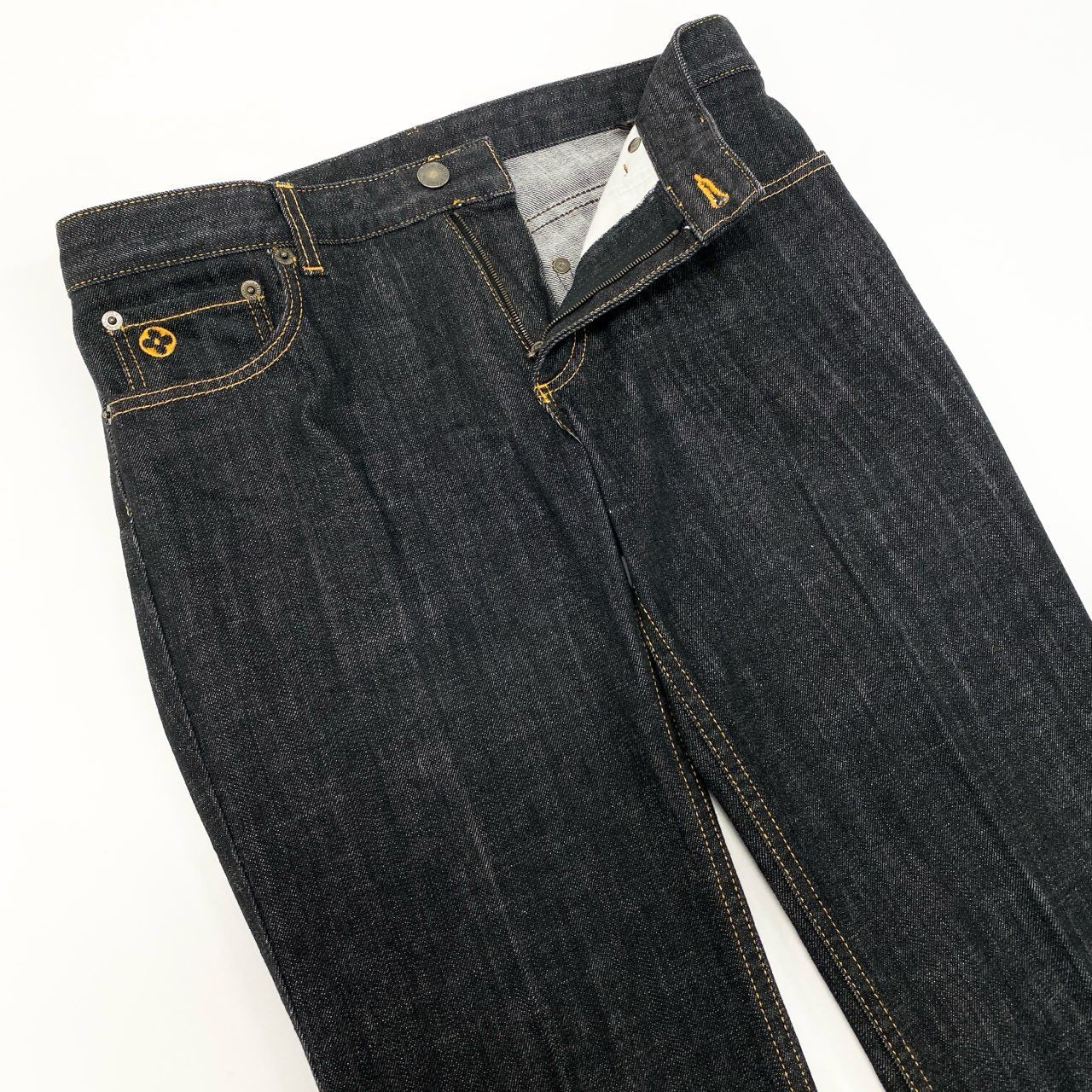 79k21 Louis Vuitton ルイヴィトン デニムパンツ ジーンズ 伸縮ストレッチ レディース 女性用 RW061W-WIPA04CKJ 38 インディゴu02t