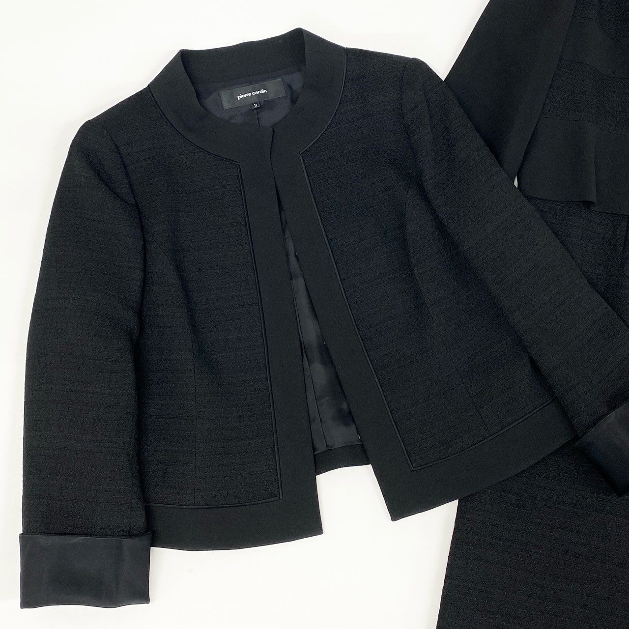 78i10 pierre cardin ピエールカルダン ジャケット ワンピース アンサンブル セットアップ ブラックフォーマル 東京ソワール 11 ブラック レディース 日本製o07t