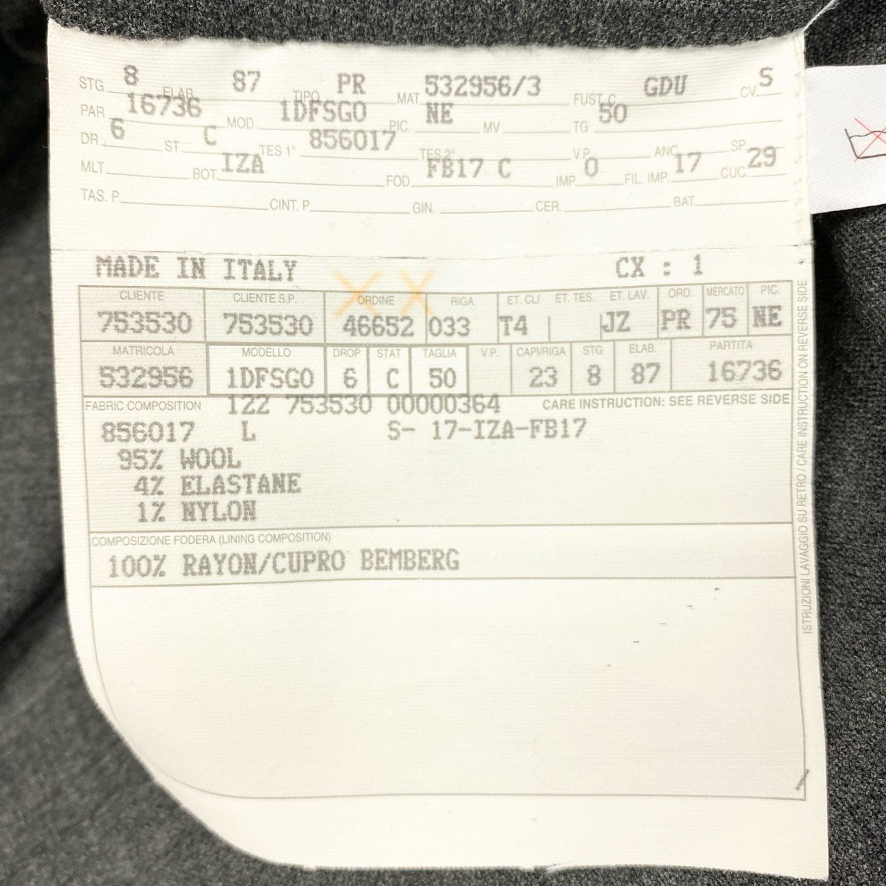 31k2 Ermenegildo Zegna エルメネジルドゼニア イタリア製 テーラードジャケット ブレザー ビジネス フォーマル 50 Lサイズ相当 ダークグレー ウール メンズo07t