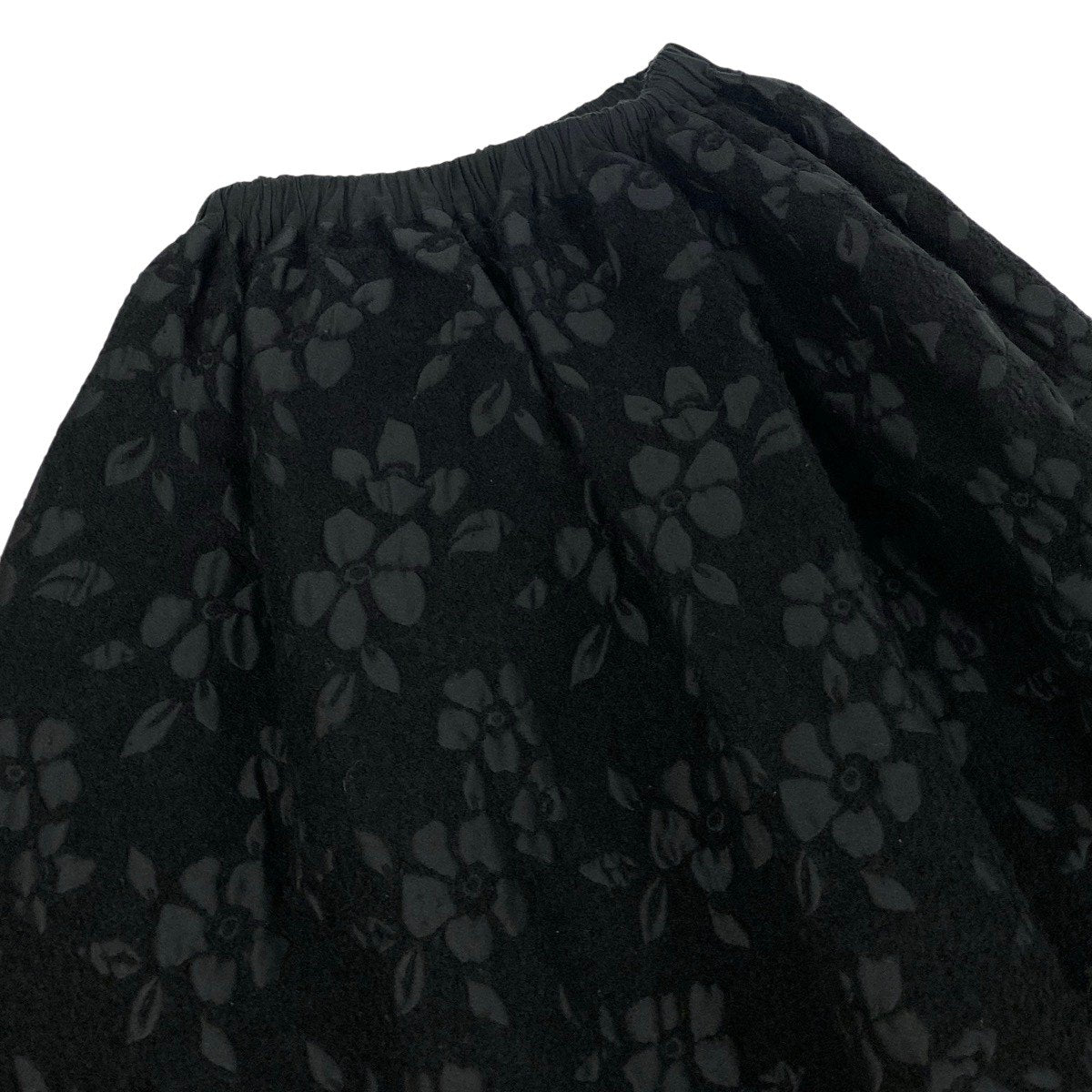g13 tricot COMME des GARCONS AD2020 花柄フレアスカート 日本製 ブラック レディース 女性用ta1