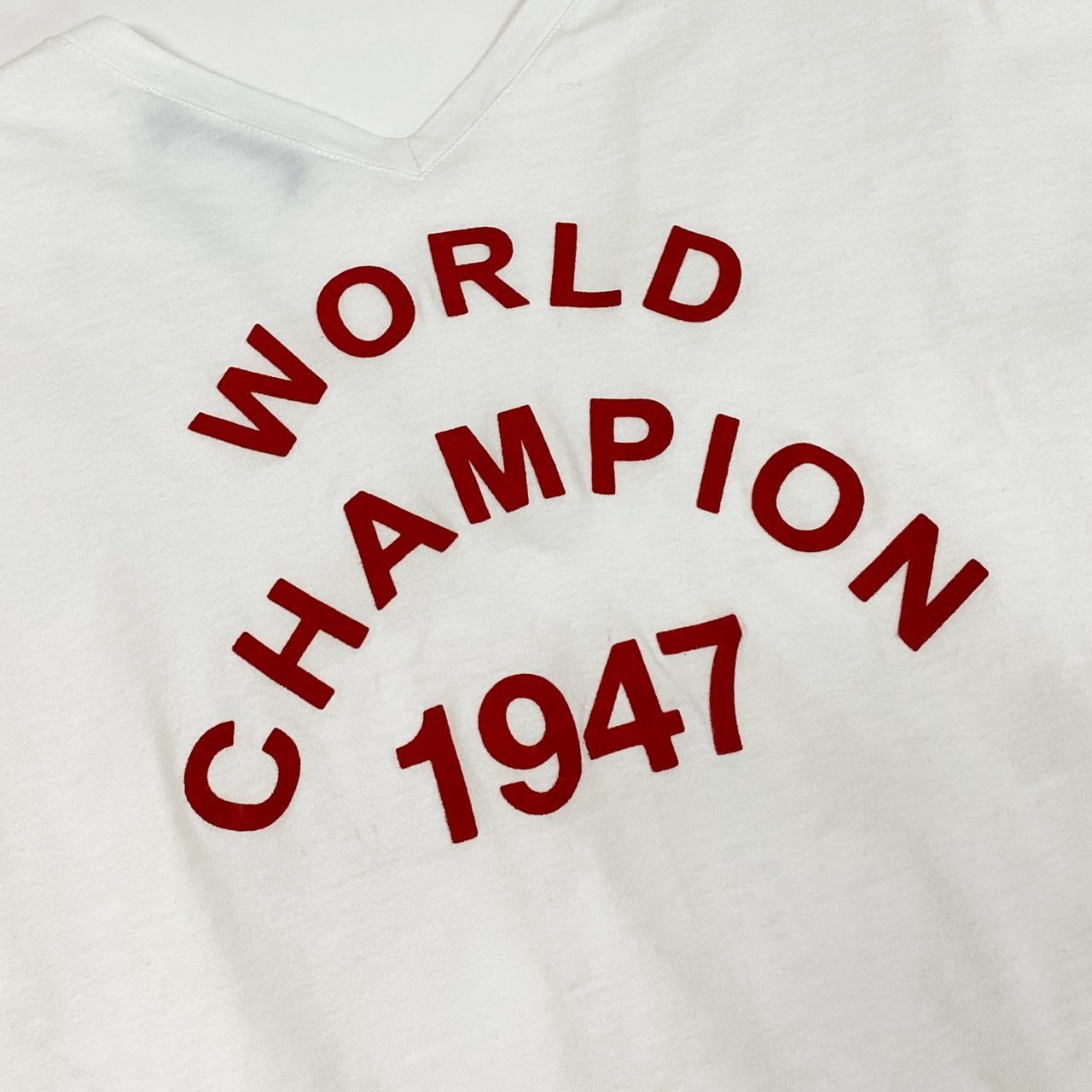 Id10 Christian Dior クリスチャンディオール ガリアーノ期 J'ADORE ロゴ Vネック Tシャツ  3H16155400 40 ホワイト コットン レディースu02t