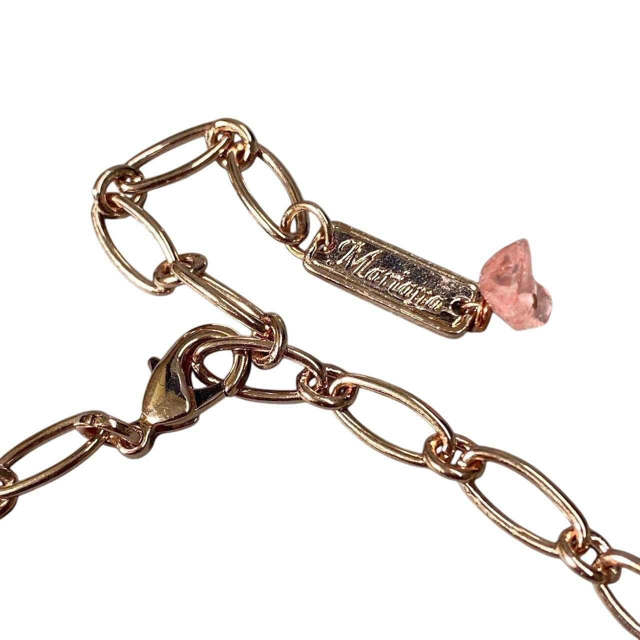 h11 ⑤ 《美品》 Mariana マリアナ 天然石 × クリスタル ビジュー ピンク アクセサリー ジュエリー アンティークt18r