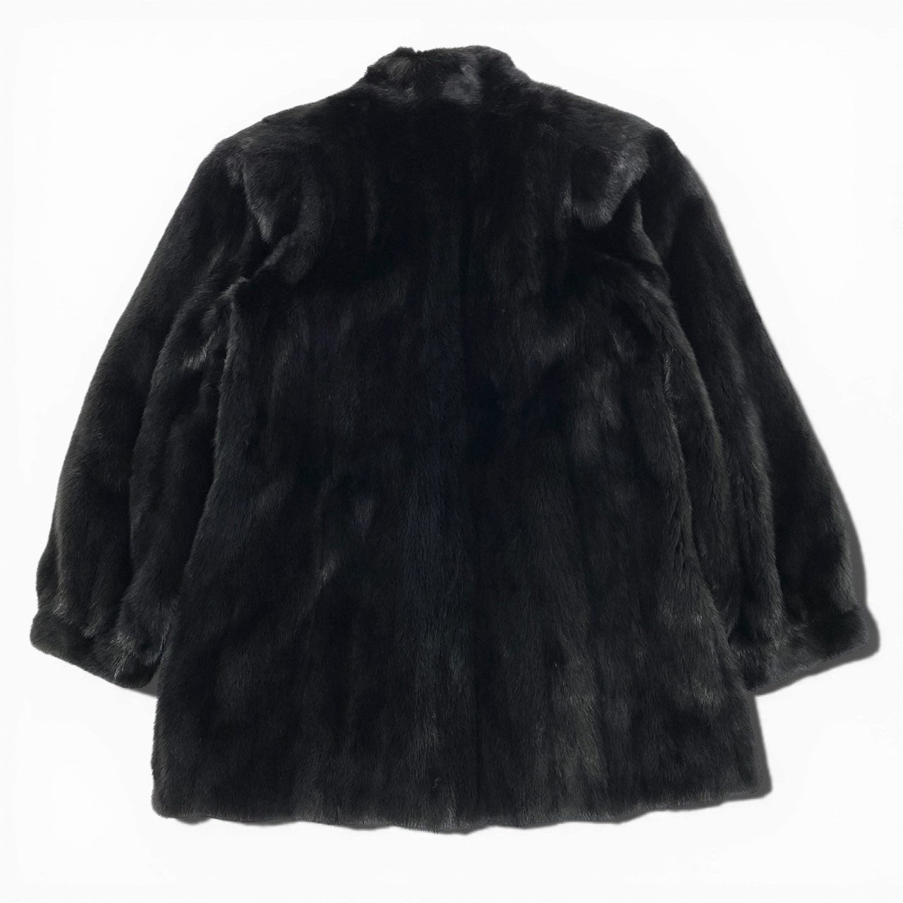 36a16 SAGA MINK サガミンク 銀サガ ダークミンク ファーコート サイズ11 ブラック 最高級本毛皮 Mink Fur Coatt18r