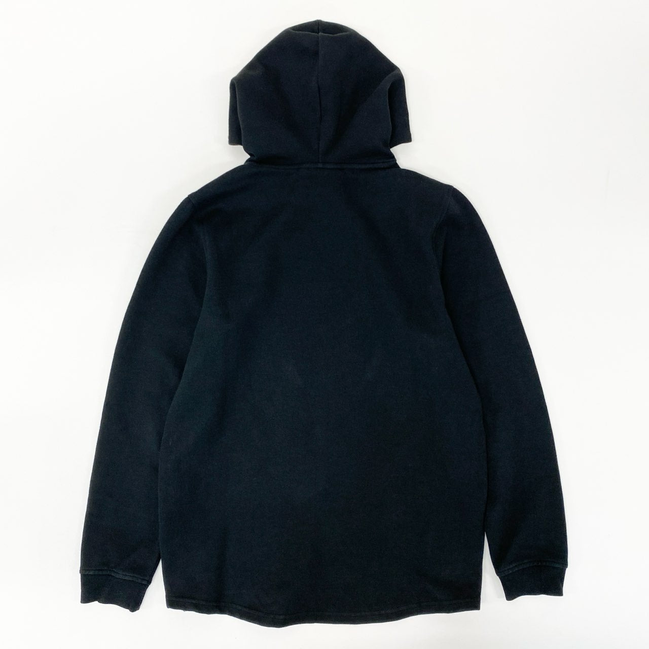 72j15 BALR. ボーラー プルオーバー フーディー パーカー ロゴメタル サイドジップ Sサイズ ブラック メンズu02t