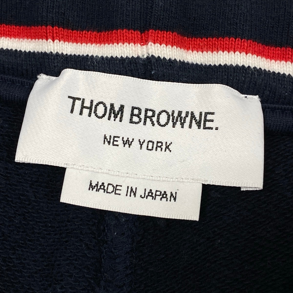 Mj13 THOM BROWNE トムブラウン クラシックループバック 4バー スウェットパンツ ボトムス 日本製 MJQ008H-00535461 0 ネイビー コットン メンズo07t