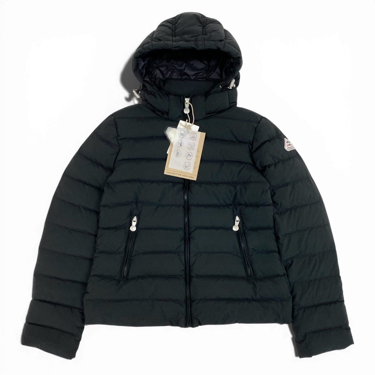 51b27 【タグ付き】PYRENEX ピレネックス SPOUTNIC スプートニック ダウンジャケットサイズ36 ブラック レディース アウター ダウンk02i