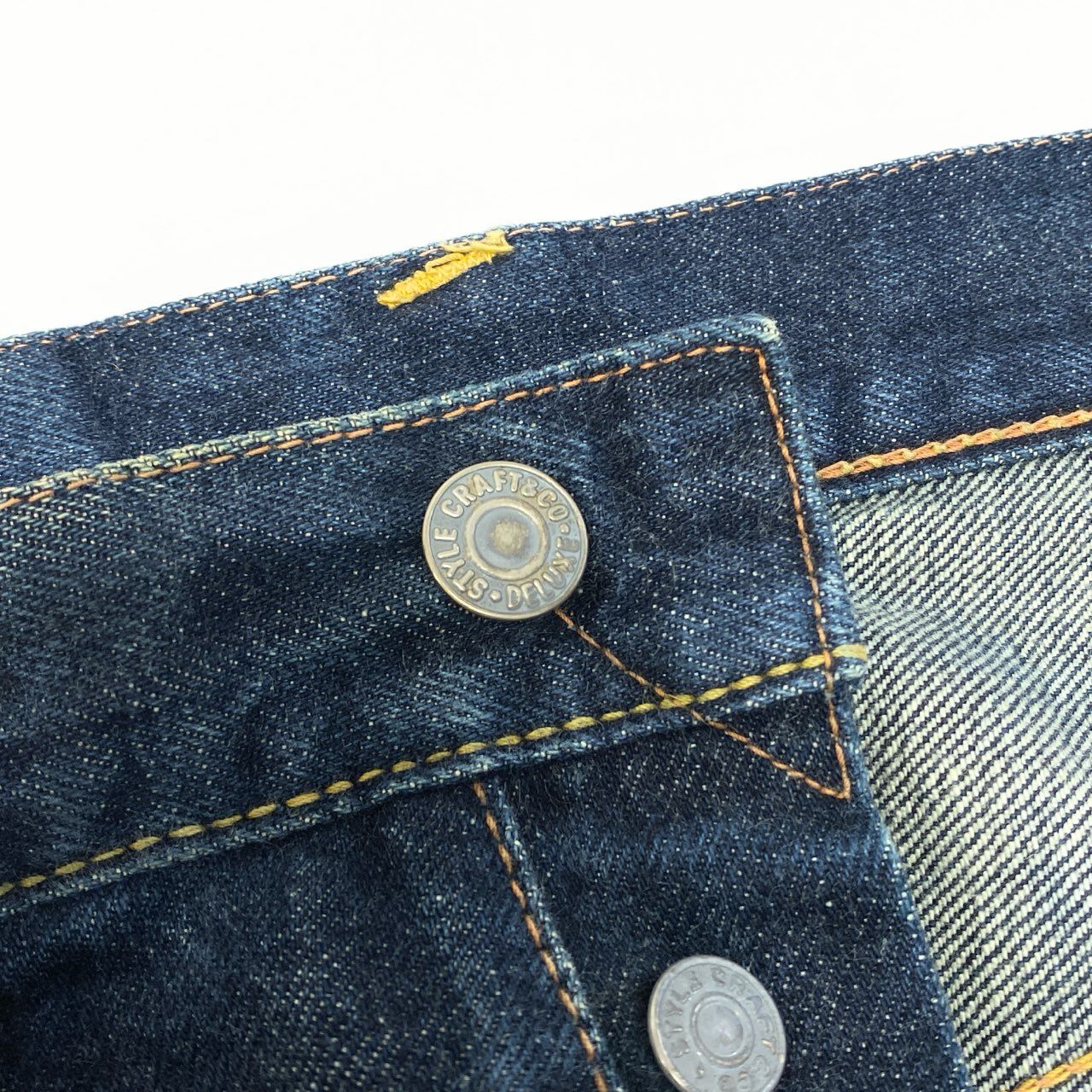 60c6 EVISU エヴィス No2 カモメ デニムパンツ サイズ30 インディゴ ブラック レッド ジーンズ DENIM PANTSt18r