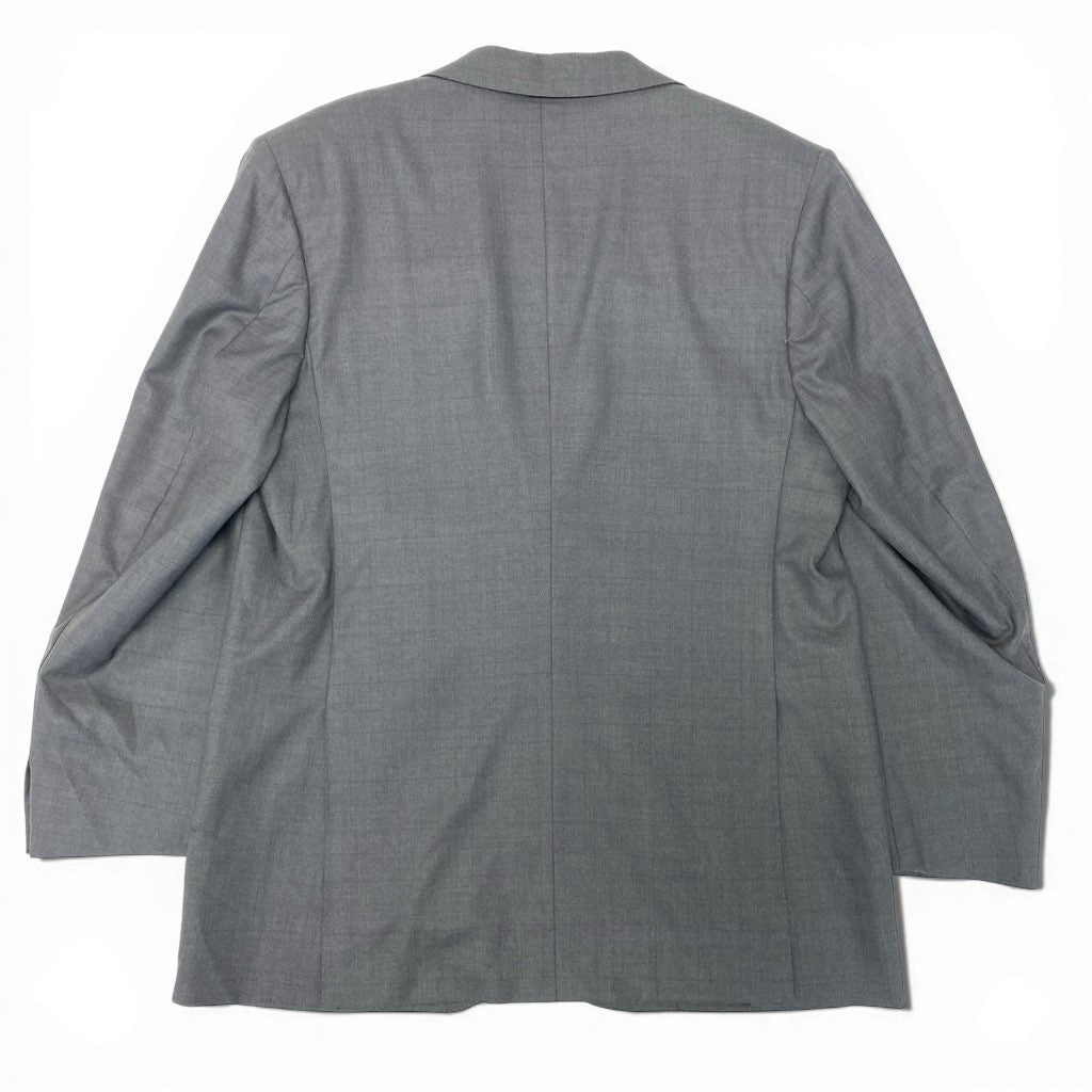 13l27 Kiton NAPOLI キートン イタリア製 テーラードジャケット シングル 14MICRON 2B メンズ 紳士服 50 グレー ウール100％o07t