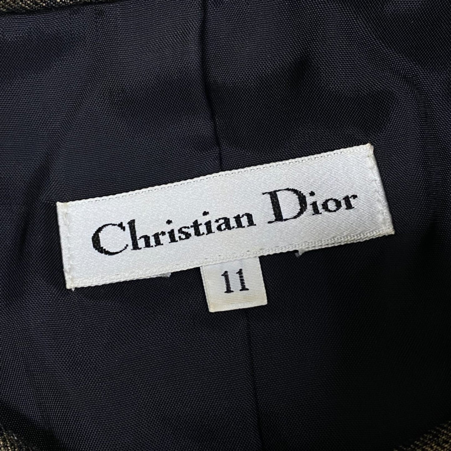 Ab20  Christian Dior クリスチャンディオール 半袖ジャケット ブラウス トップス 装飾ボタン 11 ゴールド レディースu02t