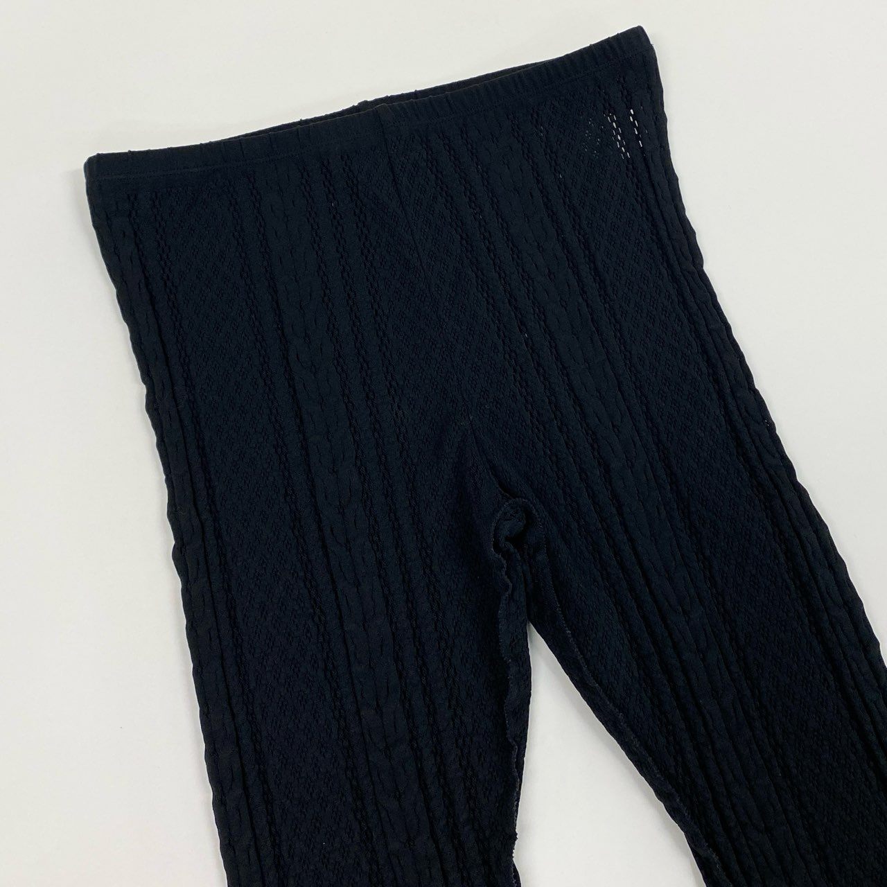 Ac6 PLEATS PLEASE プリーツプリーズ イッセイミヤケ カッティングデザイン レギンスパンツ タイトパンツ サイズ3 ブラック レディース ボトムk02i