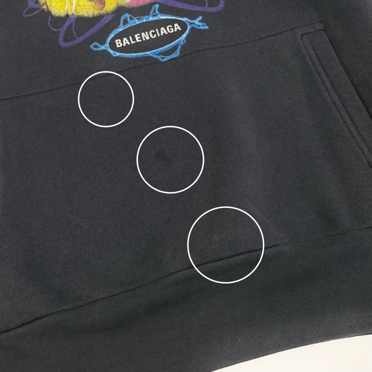 30a9 BALENCIAGA バレンシアガ SPEEEDHUNTERS スピードハンターズ オーバーサイズ パーカー フーディー 長袖 メンズ 紳士服 XS グレー系o07t