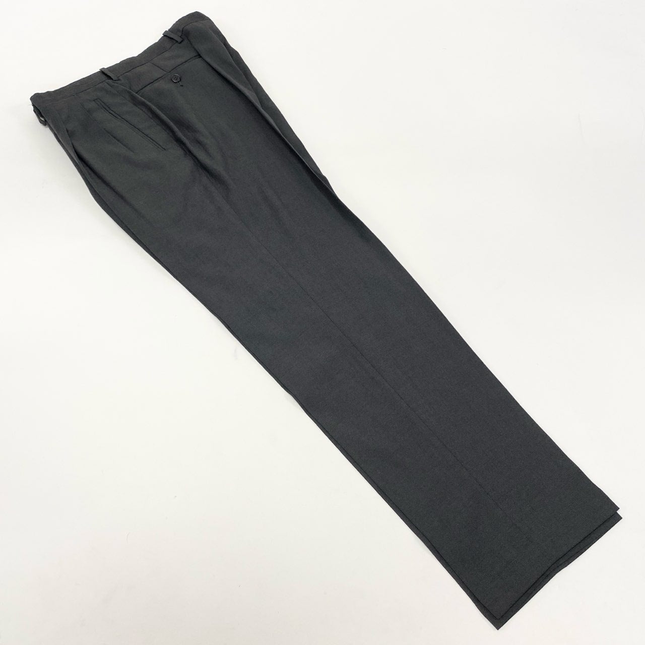 17k9 Salvatore Ferragamo サルヴァトーレ フェラガモ イタリア製 セットアップ スーツ ビジネス フォーマル ジャケット パンツ 48 ダークグレー ウール メンズo07t