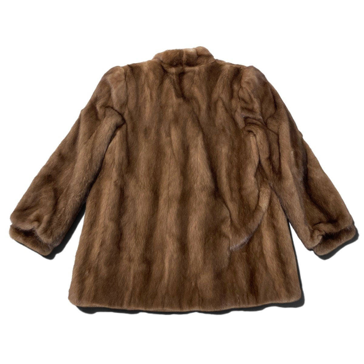 73i19 SAGA MINK サガミンク デミバフミンク ファーコート サイズ11 茶系 本毛皮 Mink Fur Coat リアルファーt18r