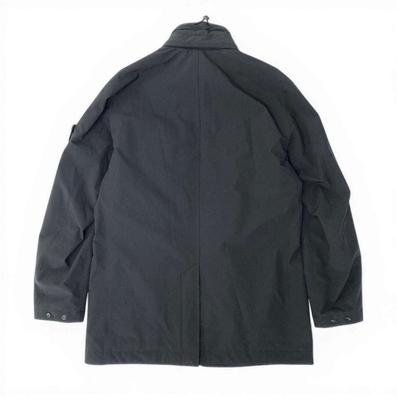 75d13 Stone Island ストーンアイランド プリマフロント スタンドカラー ソフトシェル ハーフコート 771540627 Mサイズ ブラック メンズ 男性用sn1