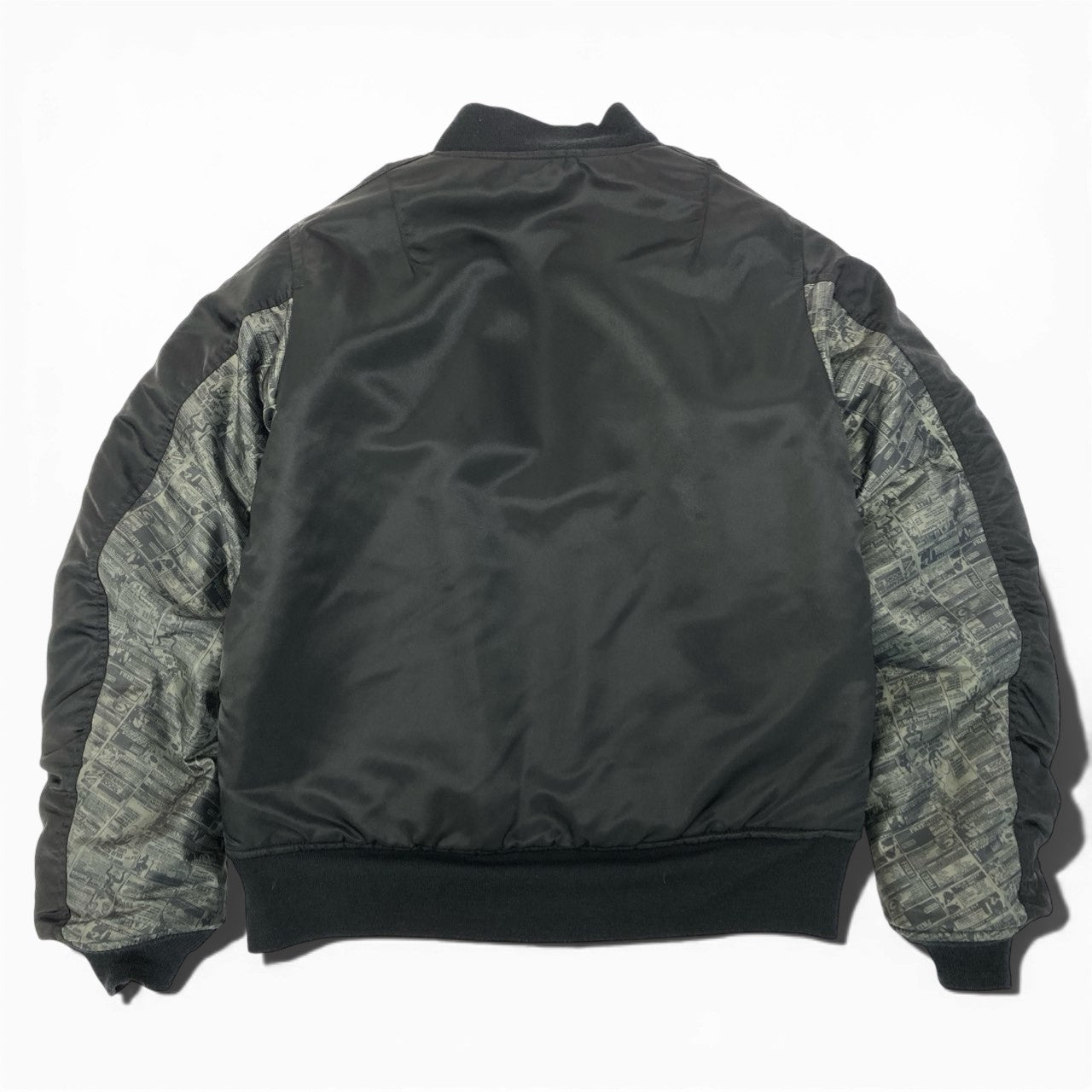 81d4 Wtaps ダブルタップス MA-1 フライトジャケット ボンバージャケット 袖切替 アウター 2007-2ND GWDT-JK-M01 ブラック メンズ 男性用o07t