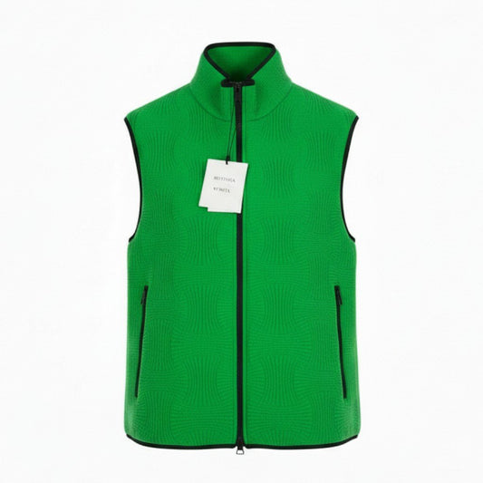 b23 BOTTAGA VENETA ボッテガヴェネタ 2022SS INTRECCIO イントレッチオ ベスト サイズS グリーン メンズ ジャケット ライトアウターta1