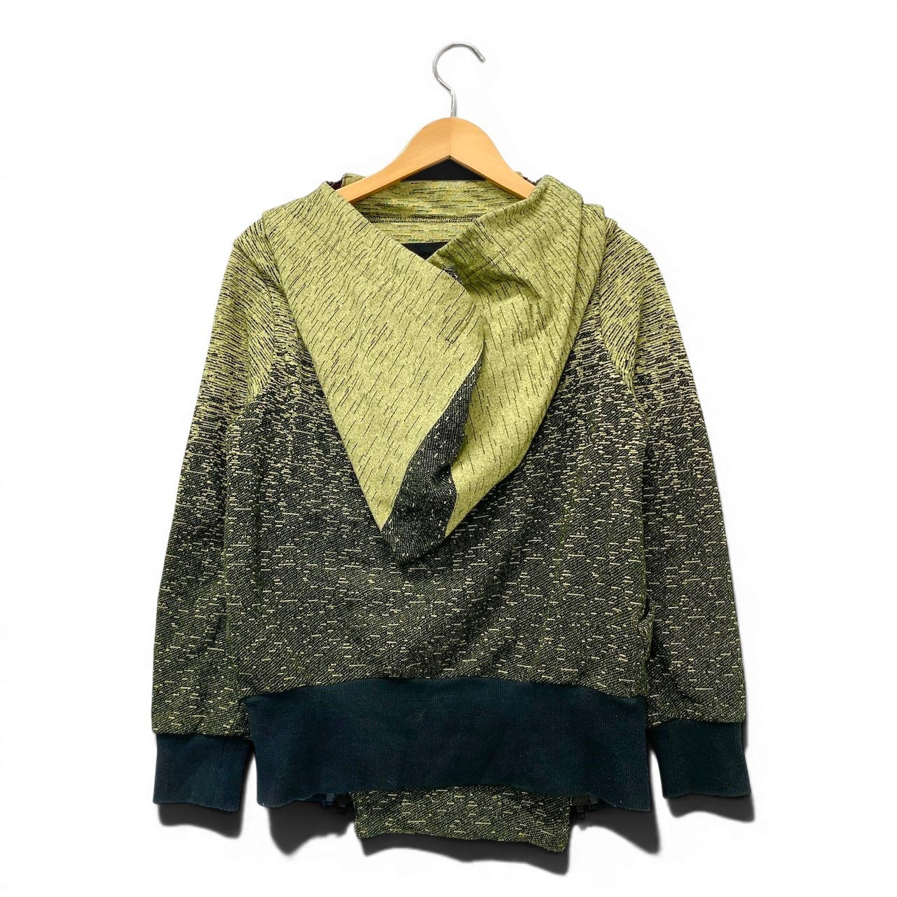 67e14 VivienneWestWood ANGLOMANIA フロントダブルジップパーカー グラデーション ジャケット トップス 84301M 15-01-342015 36サイズ イエロー ブラック コットン100％ レディース 女性用u02t
