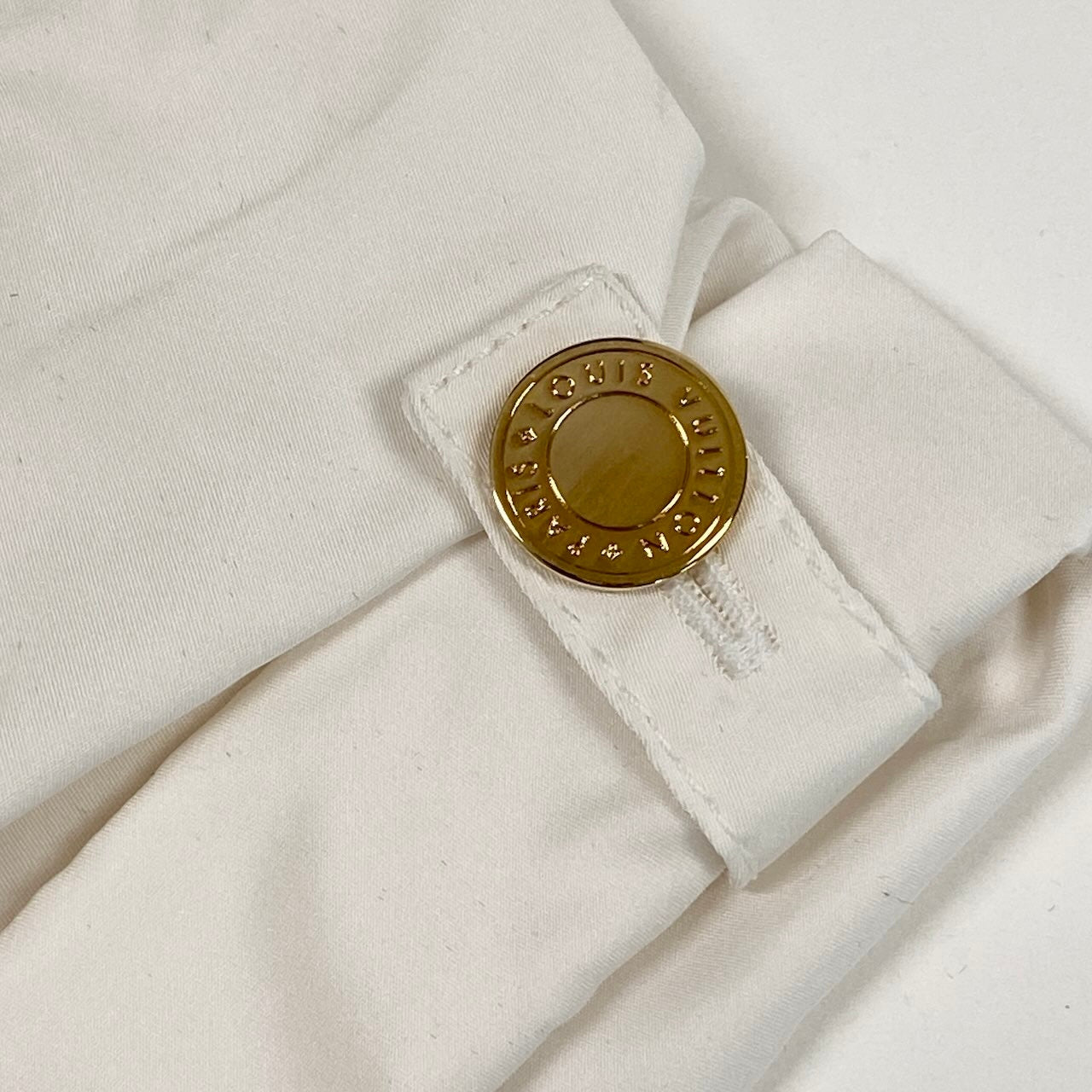 Ic31 《未使用品》 LOUIS VUITTON ルイヴィトン Aライン ギンガムチェックワンピース A line Check Dress サイズ36 ホワイト ブラック タグ付t18r