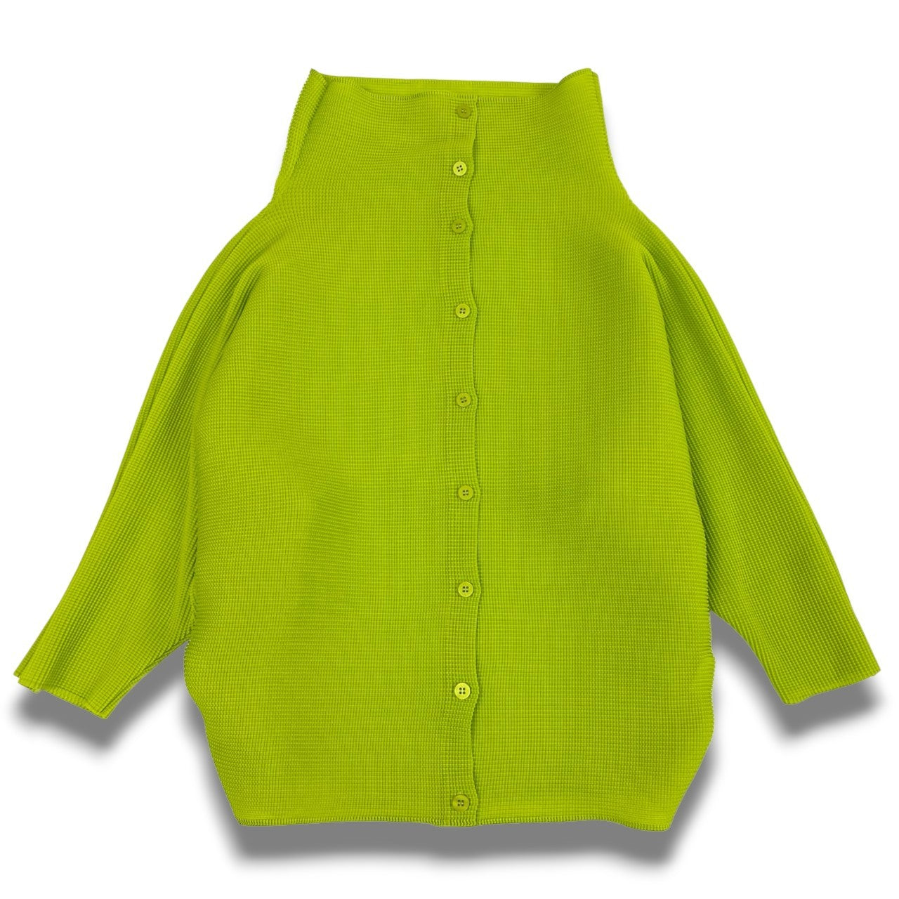 Ac2  ME ISSEY MIYAKE ミー バイ イッセイミヤケ  ドルマンスリーブ 変形 プリーツカーディガン フリー レディース トップスk02i