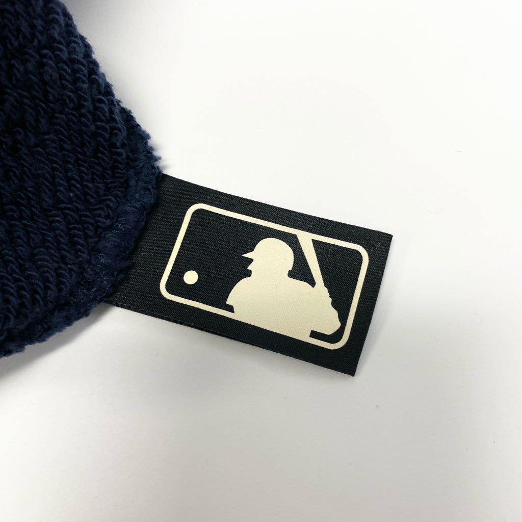 29a9 GUCCI グッチ 18AW MLB NY ヤンキース フロント刺繍 ジップアップ スウェットパーカー バックロゴ メンズ 紳士服 519681 X9Y96 Mサイズ ネイビー コットン100％o07t