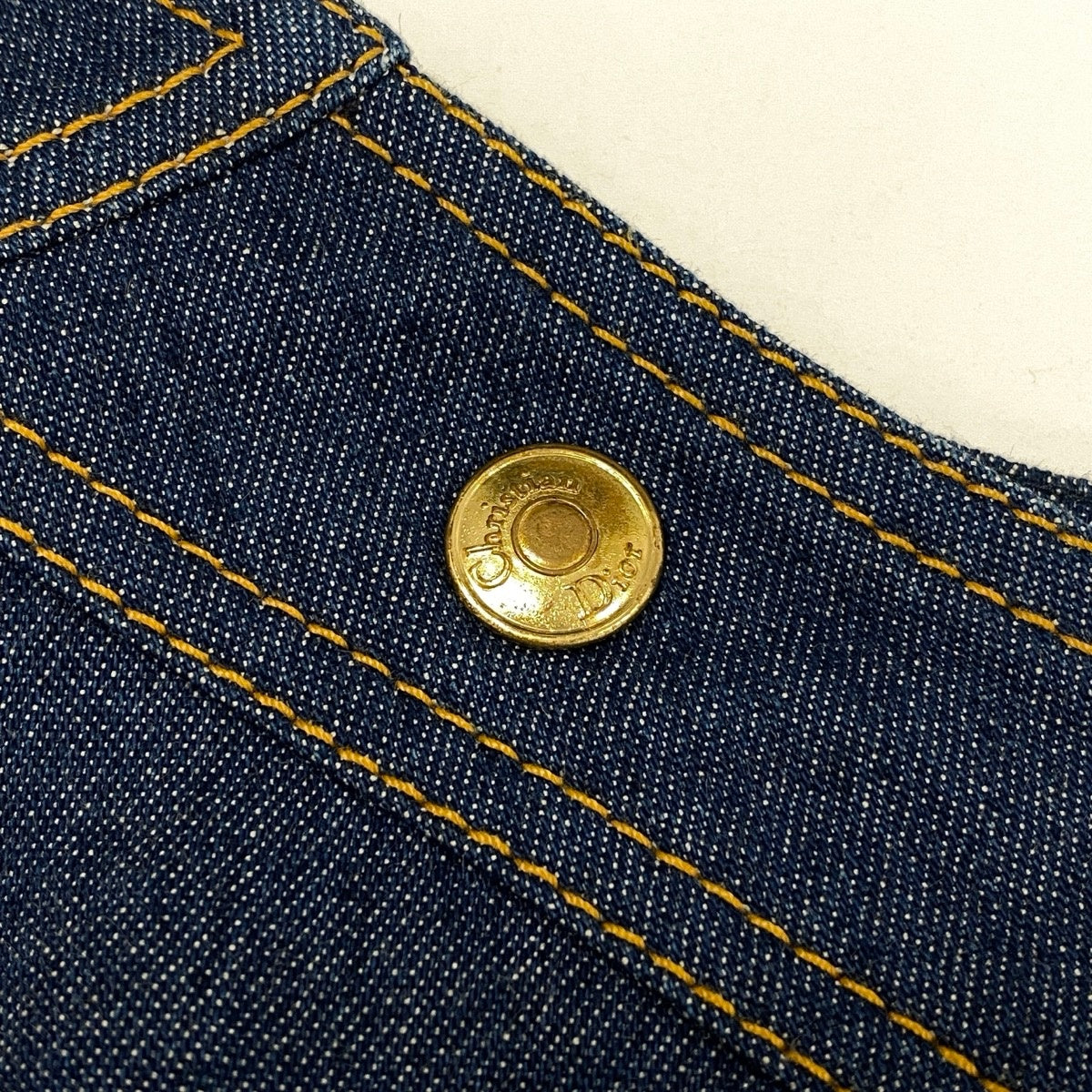 Eh10 《美品》 Christian Dior クリスチャンディオール 2000年 ジョンガリアーノ アシンメトリー デニムスカート 40 インディゴブルーu02t