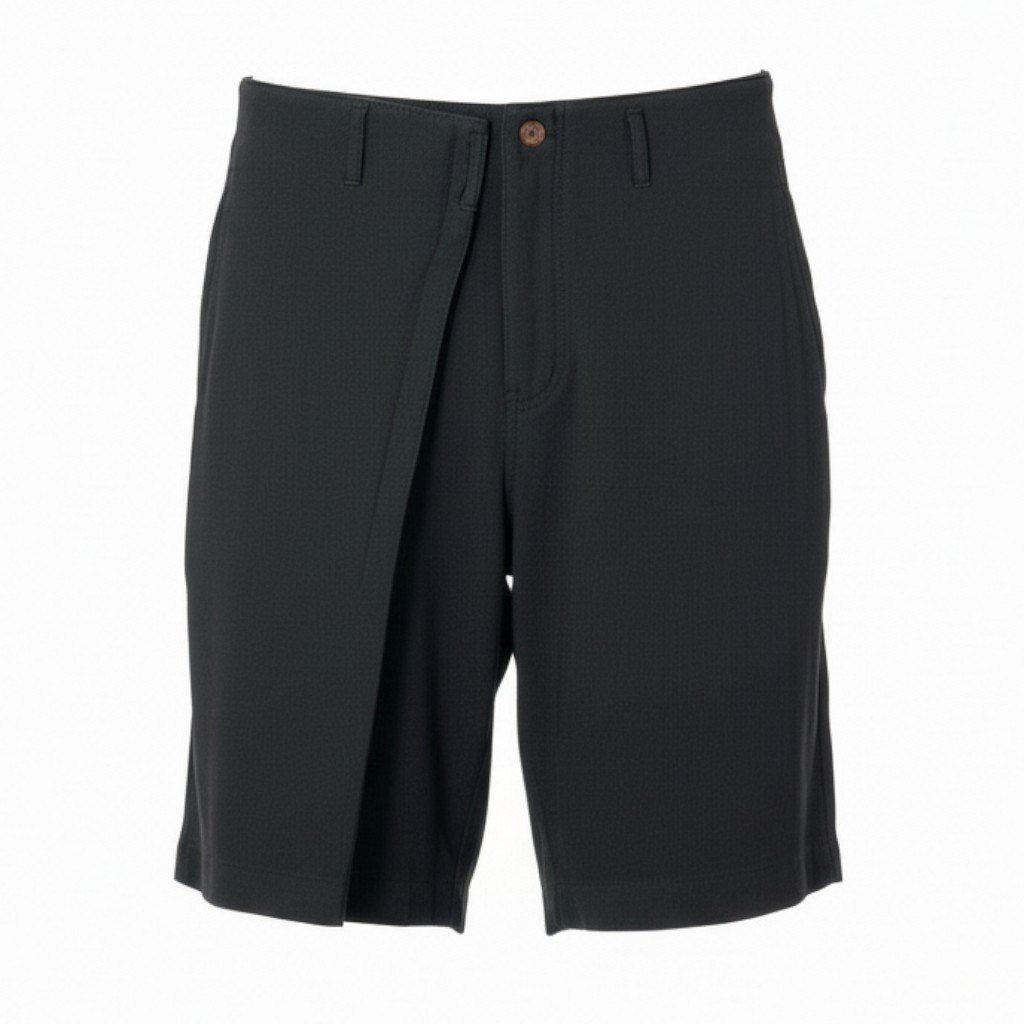 59a21 COMME des GARCONS HOMME PLUS コムデギャルソンオムプリュス AD2015 変形ワイドショーツ ショートパンツ サイズS ブラック メンズ 男性用k02i