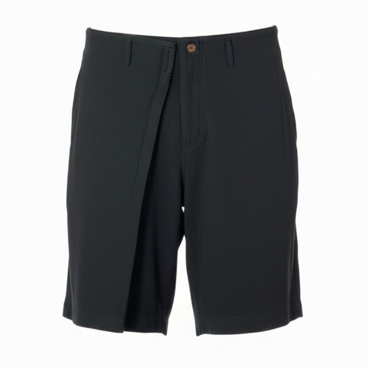 Aa21 COMME des GARCONS HOMME PLUS コムデギャルソンオムプリュス AD2015 変形ワイドショーツ ショートパンツ サイズS ブラック メンズ 男性用k02i