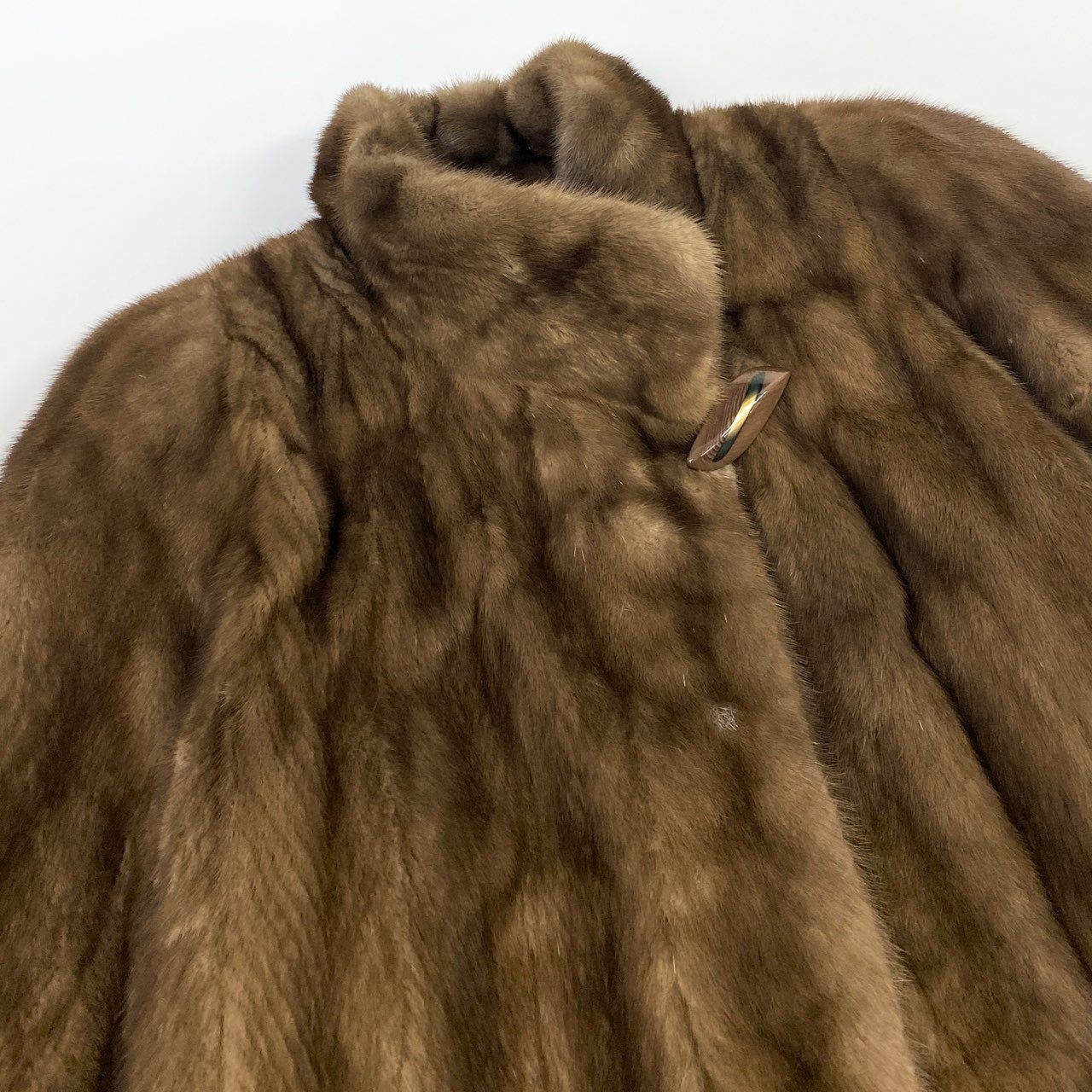 14L1 carven furs カルヴェン ファー デミバフミンク セミロングコート ブラウン 最高級本毛皮 MINK FUR リアルファーt18r