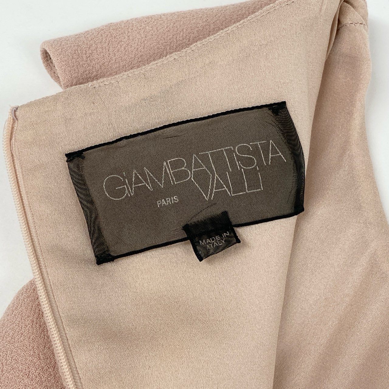 78i11 Giambattista Valli ジャンバティスタヴァリ ノースリーブワンピース ロングワンピース ウエストリボン サイズ38 ピンク ウール レディースu02t