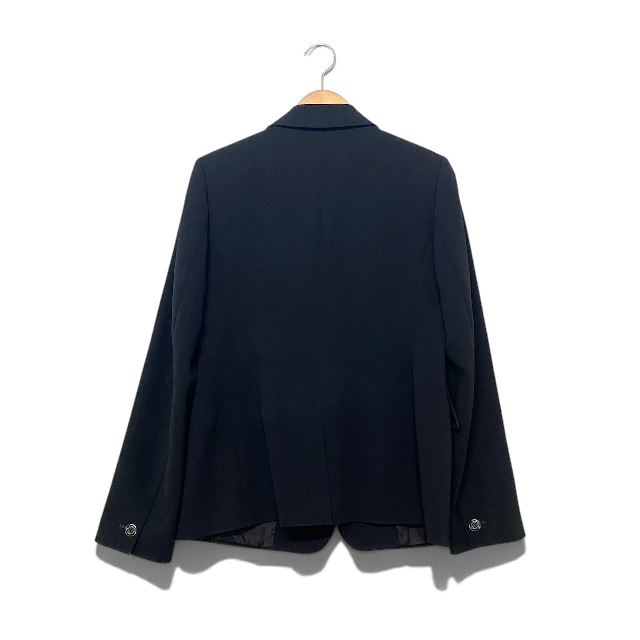 62i1 【美品】 MaxMara STUDIO マックスマーラ ステュディオ テーラードジャケット フォーマル サイズ42 ブラック レディース 女性用u02t