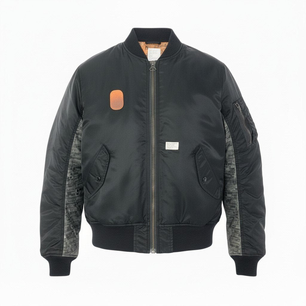 81d4 Wtaps ダブルタップス MA-1 フライトジャケット ボンバージャケット 袖切替 アウター 2007-2ND GWDT-JK-M01 ブラック メンズ 男性用o07t