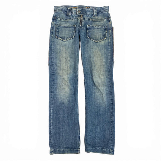 83L19 DOLCE&GABBANA ドルチェアンドガッパーナ 00`s vintage デニムパンツ ジーンズ TIGHT DENIM フロントポケット イタリア製 メンズ 紳士服 30 インディゴブルー コットン100％k02i