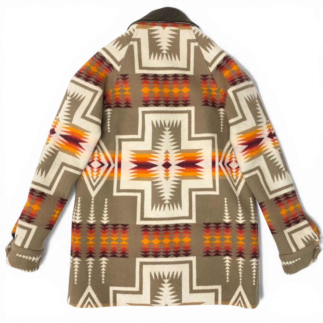 84c27 PENDLETON ペンドルトン ウールコート  ネイティブ柄 ブランケット アウター XSサイズ マルチカラー メンズ 男性用o07t