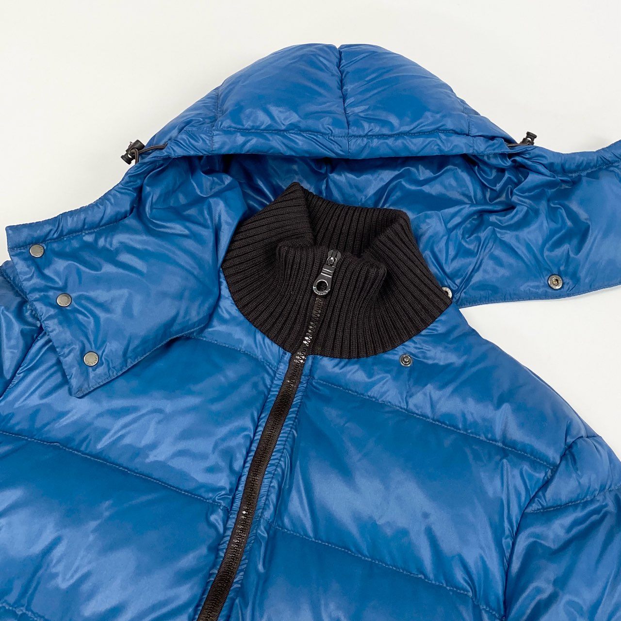 7L5 DUVETICA デュベティカ Polluce ダウンジャケット ナイロン ダブルジップ アウター 400.02-1001R 50サイズ ブルー メンズu02t