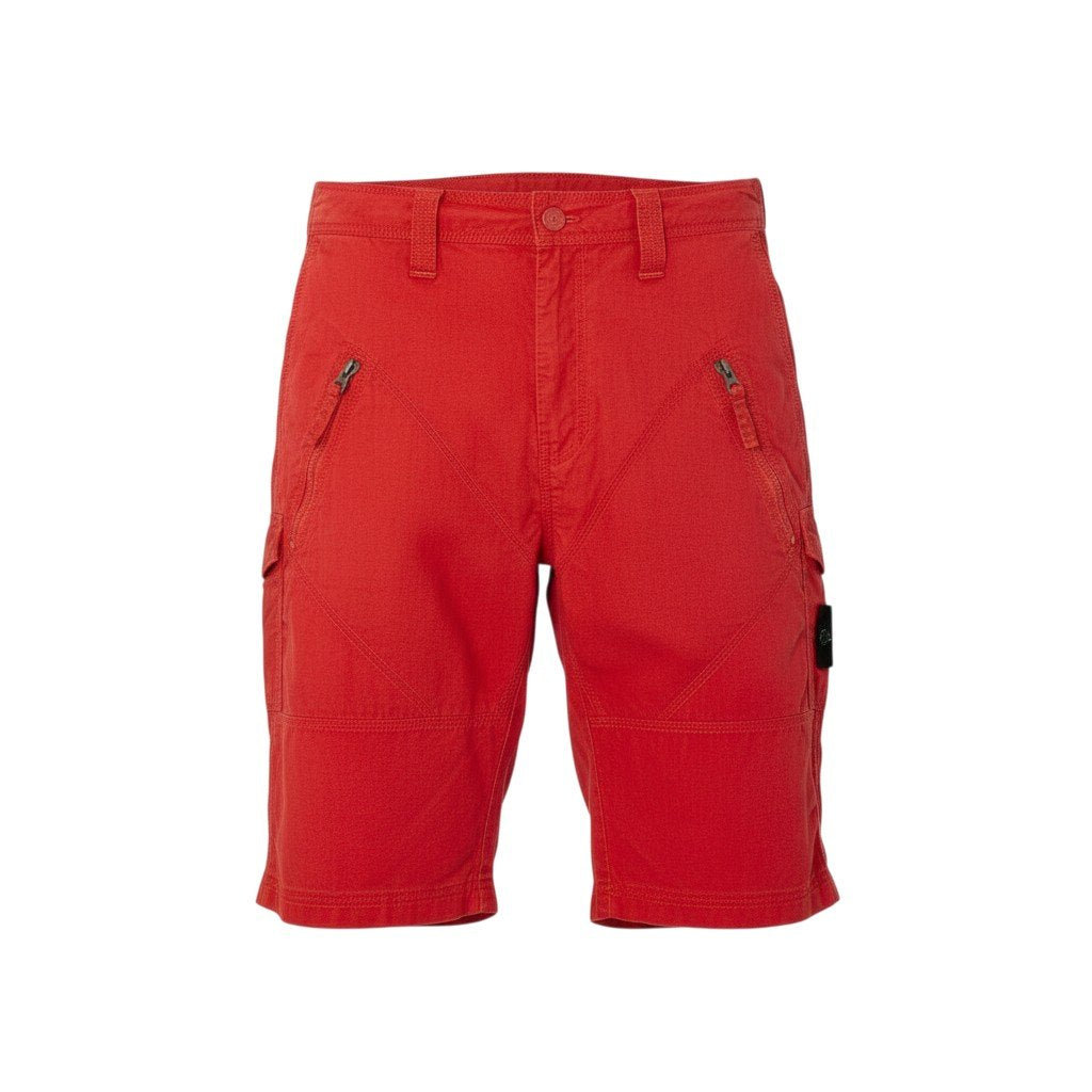 2a29 STONE ISLAND ストーンアイランド ハーフパンツ ナイロンパンツ ボトムス ロゴパッチ XLサイズ レッド ナイロン100％ メンズ 男性用o07t