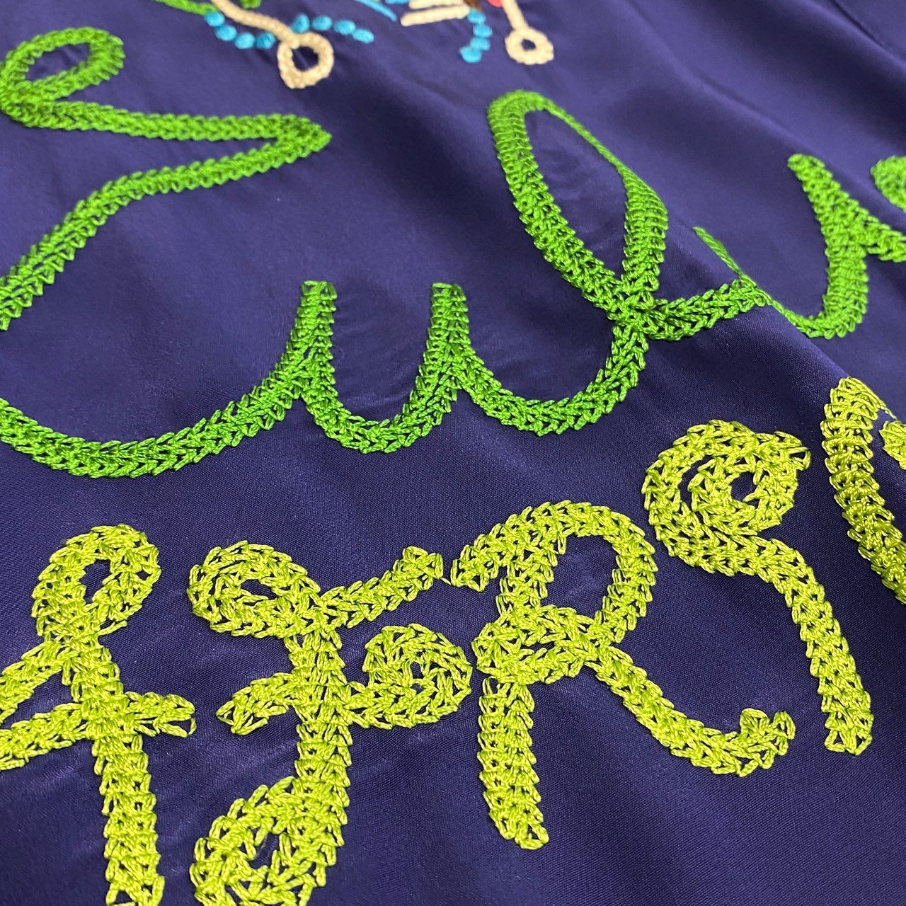 2k19《美品》 TOKUKO 1er VOL トクコプルミエヴォル 長袖シャツ ブラウス 裾シアー切替 Aライン 身幅ゆったり 9 ブルー レディースu02t