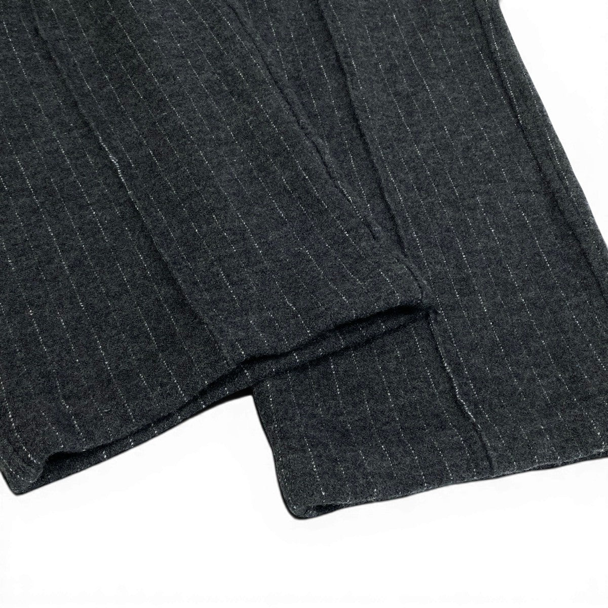 9f5 Dior  Homme ディオールオム ウールパンツ ボトムス ストライプ柄 ロゴ刺繍 ウエスト調整可 サイズS グレー  メンズ 紳士服u02t