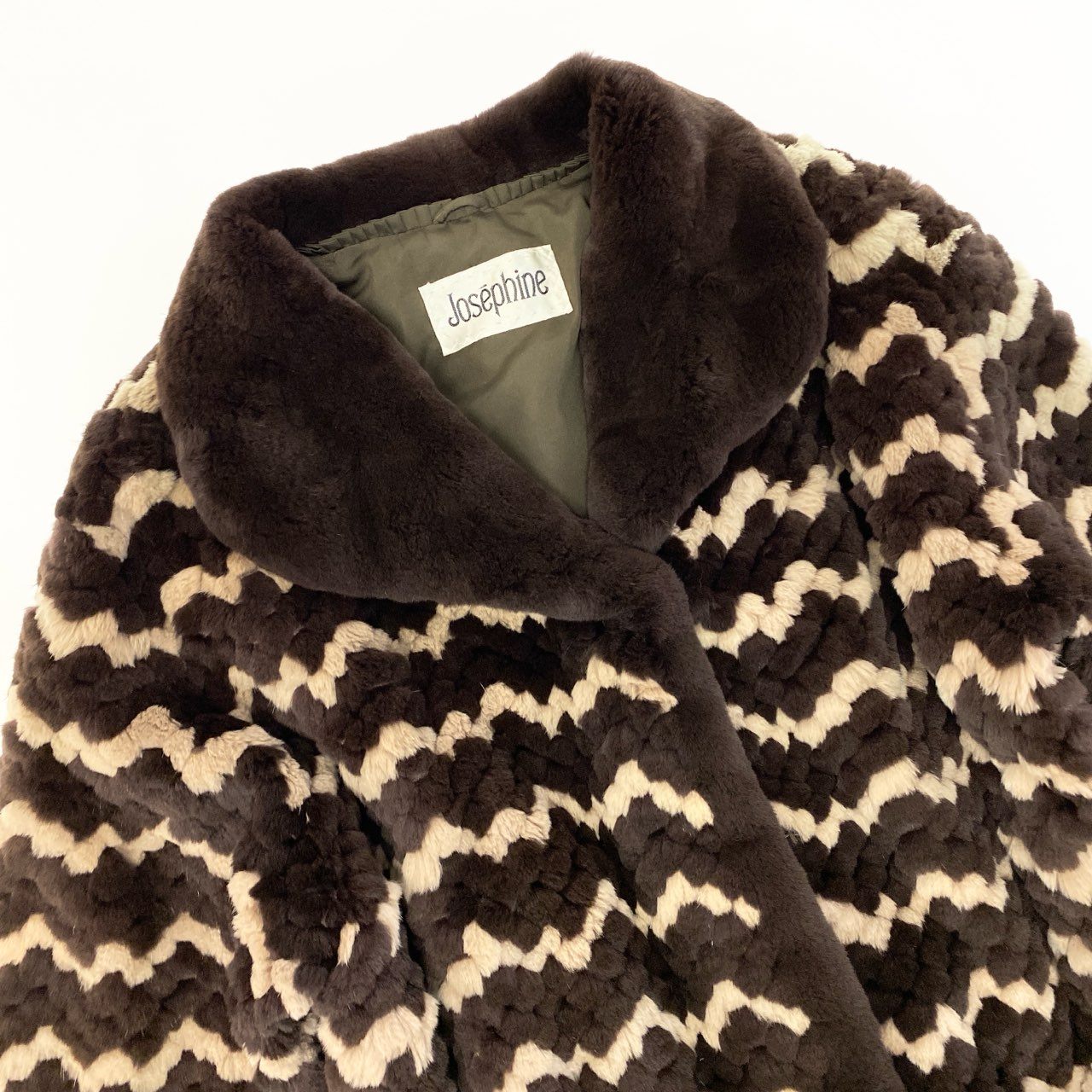 35a15 Josephine SAGA MINK サガミンク 銀サガ 希少デザイン ミンクコート 茶系 11 最高級本毛皮 Mink Fur Coatt18r
