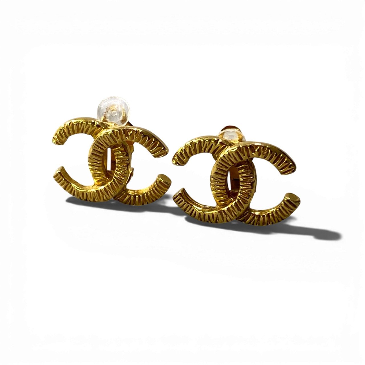 b5〇 Vintage Chanel Coco Mark earringta1