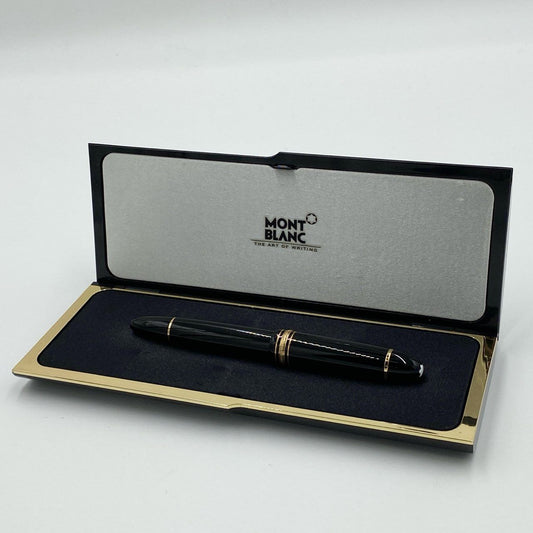 h21《美品》 MONTBLANC モンブラン 万年筆 MEISTER STUCK マイスターシュテュック No.149 ペン先4810 18K 750 ケース有t18r