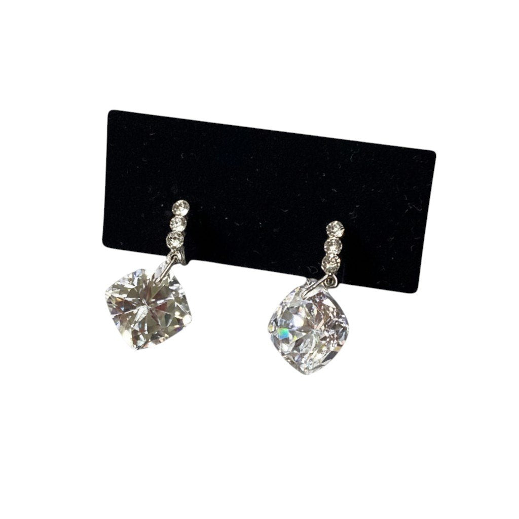 i7 《美品》 FOXEY フォクシー Earrings Lustre クリップイヤリング アクセサリー シルバー レディースu02t