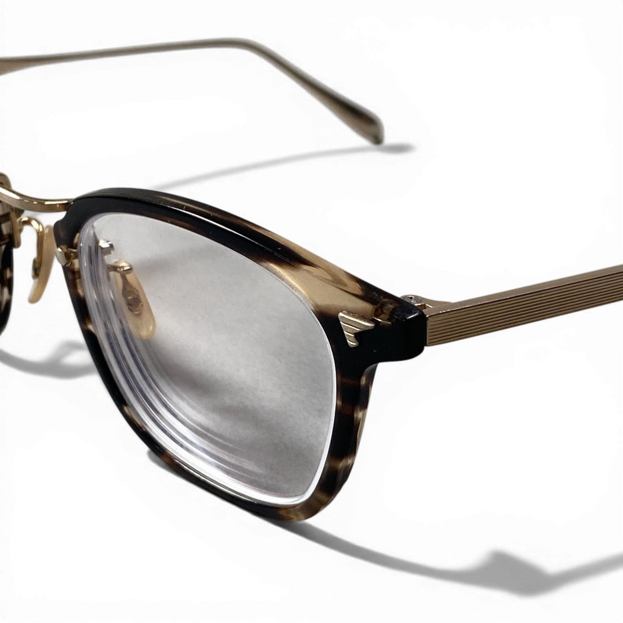 c23 BJ CLASSIC COLLECTION ビージェイクラシック チタニウム 度入り メガネ アイウェア クロササゴールドk02i