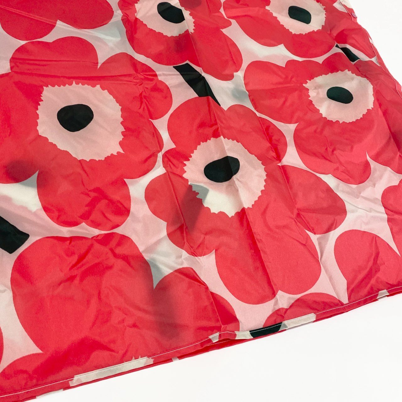63d13 【未使用タグ付】 marimekko マリメッコ  Unikko Rain Poncho レインコート ポンチョ ウニッコ柄 花柄プリント ONE SIZE ピンク ホワイト レディース 女性用u02t