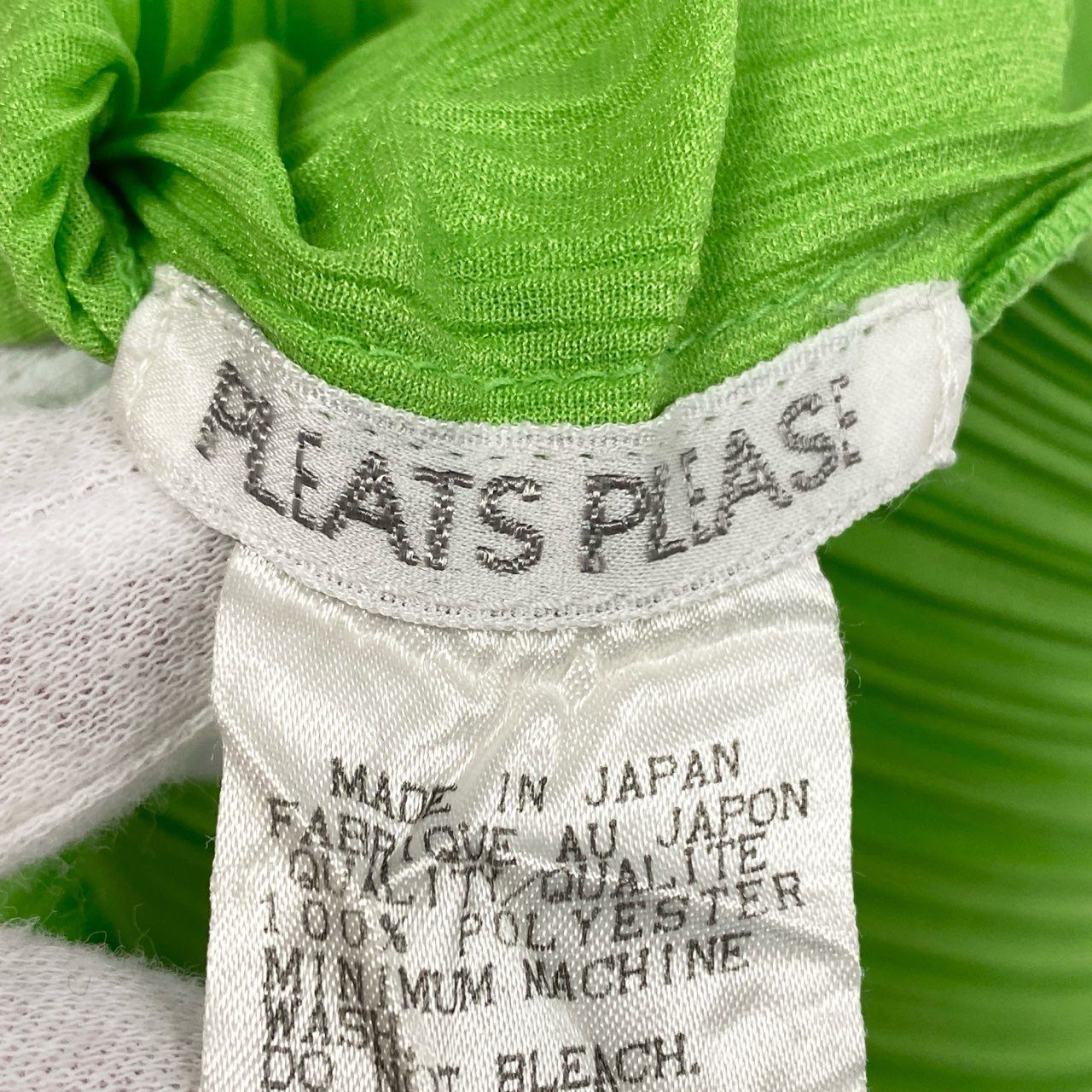 1j27 PLEATS PLEASE プリーツプリーズ プリーツカットソー 長袖カットソー ハイネック トップス PP86-JK604 3サイズ グリーン レディースu02t