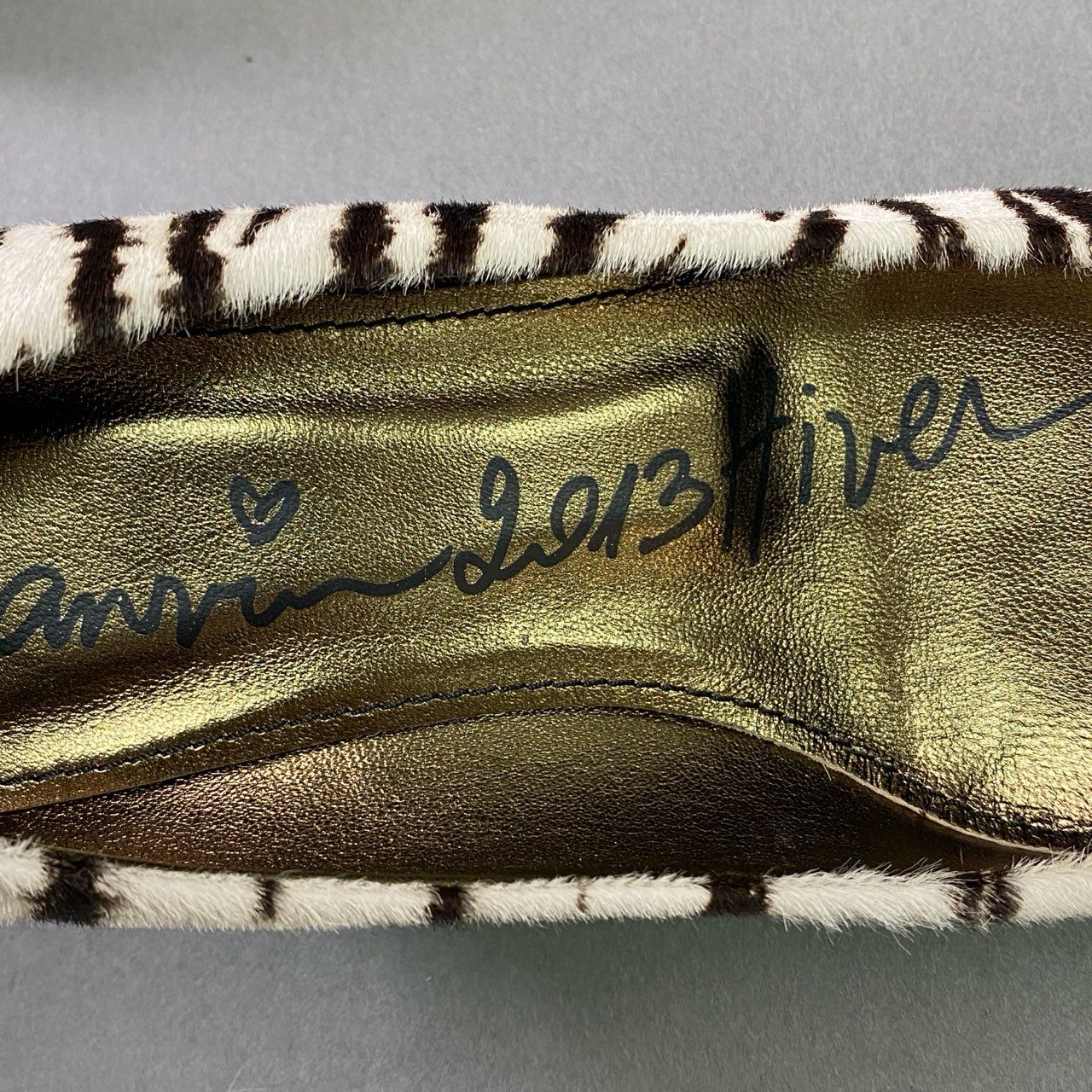 1f23 《未使用》 LANVIN ランバン ハラコ リボンパンプス 37 ホワイト ブラック レザー シューズ 箱付き