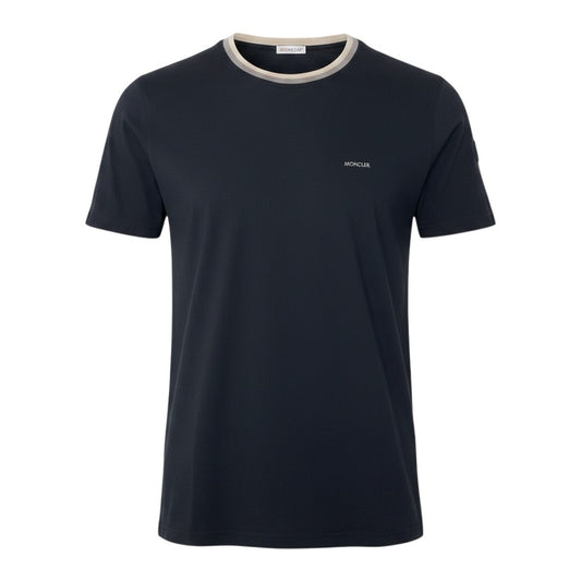 Mf18 MONCLER モンクレール アイコンレザーパッチ Tシャツ Icon Leather Patch T-Shirt サイズM ブラック カットソーt18r