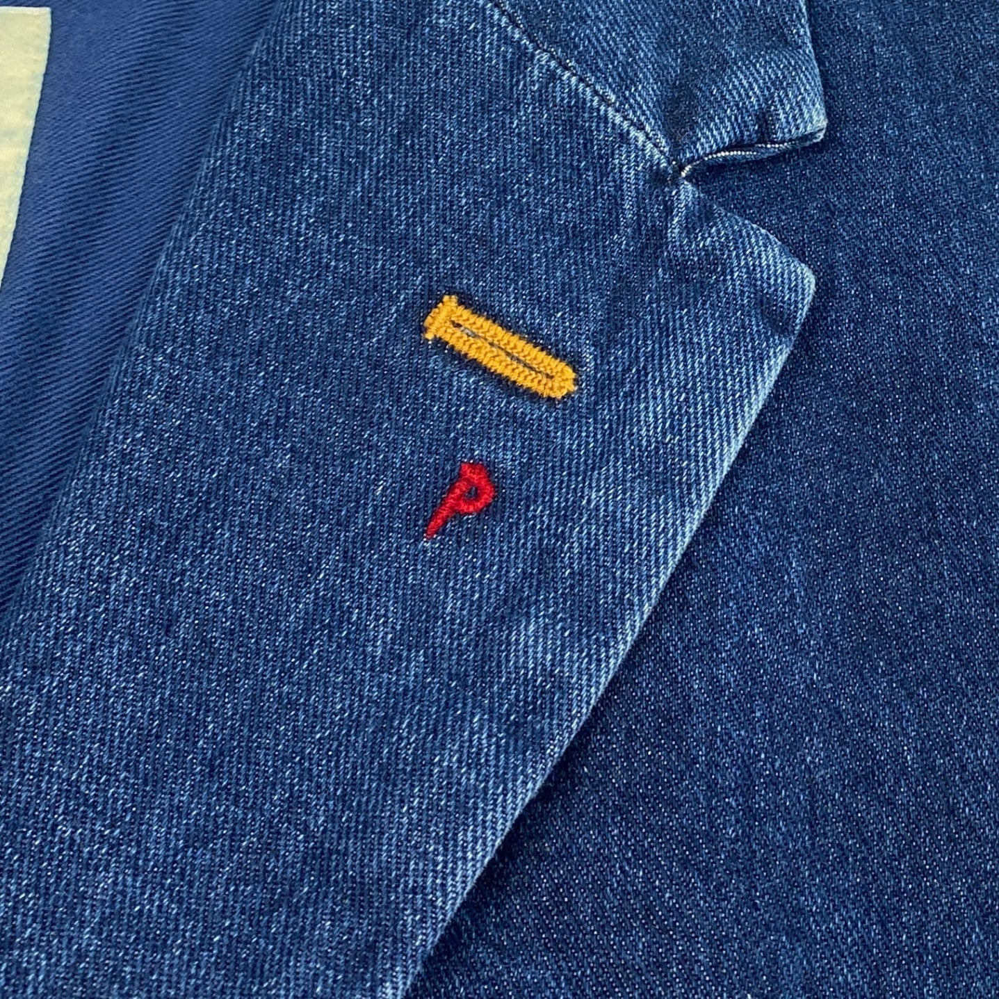 29k6【美品】PAPAS+ パパスプラス デニムベスト  ノースリーブ ジャケット アウター D045CFV 007 Lサイズ インディゴ メンズu02t