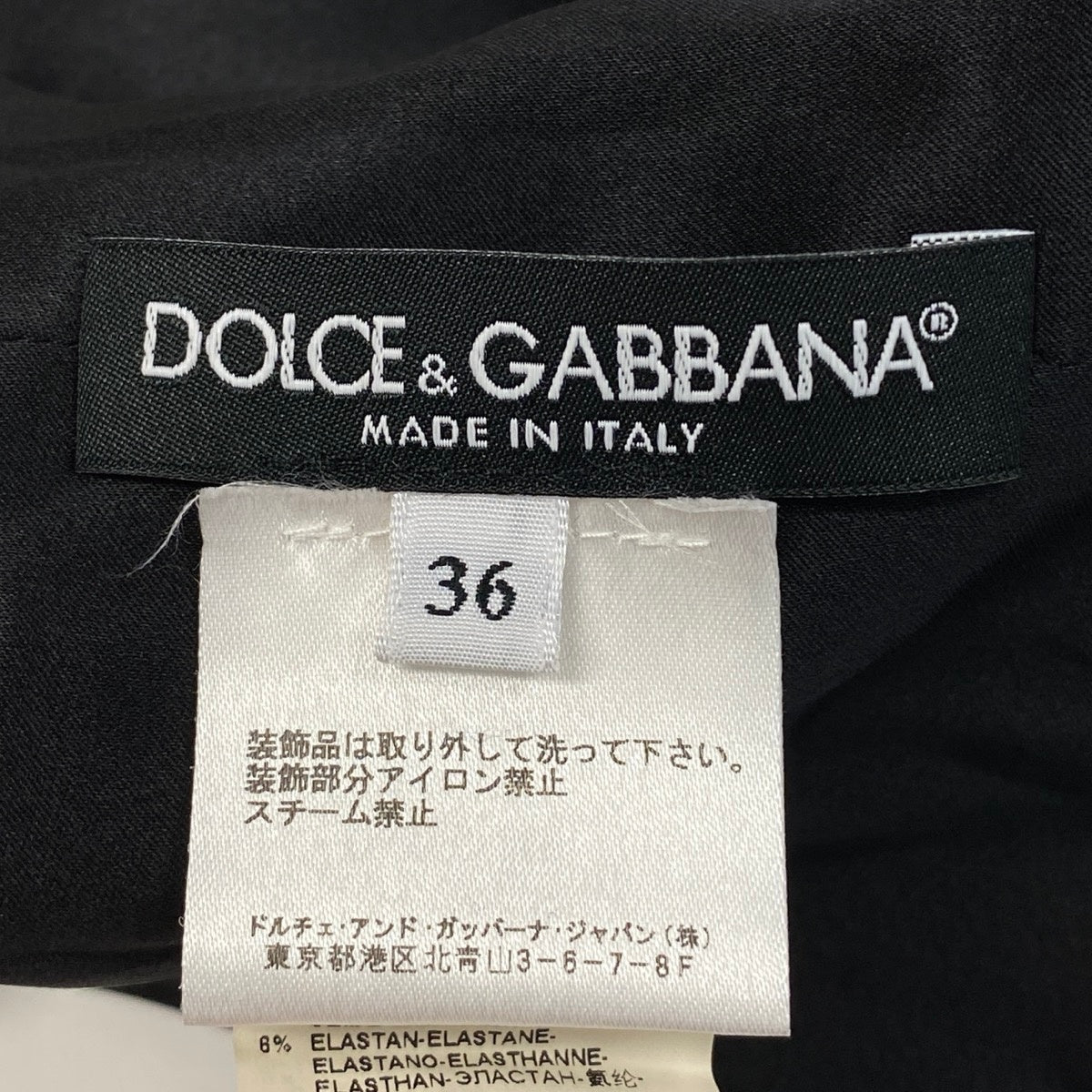 79g1 DOLCE&GABBANA ドルチェアンドガッバーナ ローズプリント 半袖ワンピース プリーツ切替 花柄 装飾ボタン ドレスワンピース サイズ36 ブラック レディースu02t
